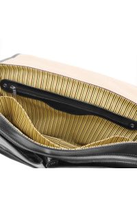 Ανδρική Τσάντα Δερμάτινη Mantova με Smart Connect 15.6 ίντσες Tuscany Leather TL142068 Μαύρο