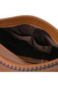 Γυναικεία Τσάντα Δερμάτινη Tuscany Leather TL142087 Κονιάκ