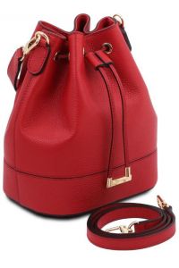 Γυναικεία Τσάντα Δερμάτινη Tuscany Leather TL142146 Κόκκινο lipstick