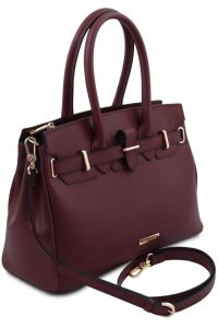 Γυναικεία Τσάντα Δερμάτινη Tuscany Leather TL142174 Μπορντώ