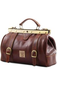 Ιατρική Τσάντα Δερμάτινη Mona Lisa Tuscany Leather TL10034 Καφέ