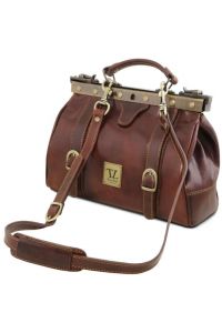 Ιατρική Τσάντα Δερμάτινη Mona Lisa Tuscany Leather TL10034 Καφέ