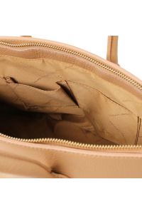 Γυναικεία Τσάντα Δερμάτινη Tuscany Leather TL141529 Σαμπανιζέ