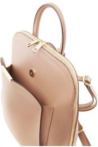 Τσάντα Πλάτης Δερμάτινη TL Bag Tuscany Leather TL141631 Nude