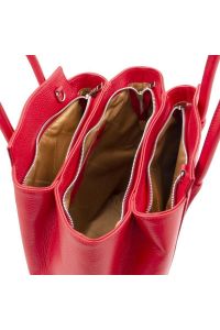 Γυναικεία Τσάντα Δερμάτινη Tulipan Tuscany Leather TL141727 Κόκκινο lipstick