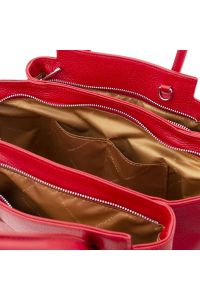 Γυναικεία Τσάντα Δερμάτινη Tulipan Tuscany Leather TL141727 Κόκκινο lipstick