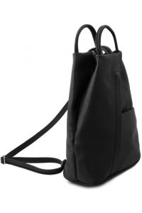 Γυναικείο Τσαντάκι Δερμάτινο Shanghai Tuscany Leather TL141881 Μαύρο