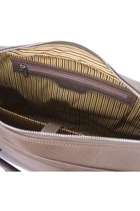 Τσάντα Laptop Δερμάτινη Treviso 17 ίντσες Tuscany Leather TL141986 Σταχτί σκούρο