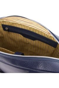 Τσάντα Laptop Δερμάτινη Treviso 17 ίντσες Tuscany Leather TL141986 Μπλε σκούρο