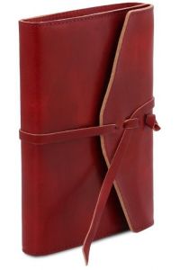Σημειωματάριο Δερμάτινο Tuscany Leather TL142027 Κόκκινο