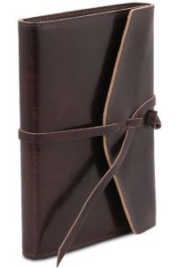 Σημειωματάριο Δερμάτινο Tuscany Leather TL142027 Καφέ σκούρο