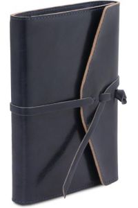 Σημειωματάριο Δερμάτινο Tuscany Leather TL142027 Μπλε σκούρο