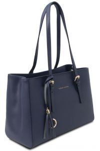 Γυναικεία Τσάντα Δερμάτινη Tuscany Leather TL142037 Μπλε σκούρο