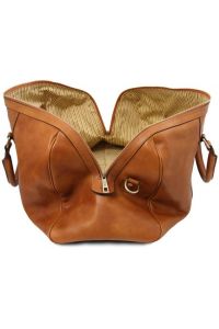 Σάκος Ταξιδίου Δερμάτινος Oslo Tuscany Leather TL141913 Φυσικό