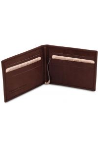 Δερμάτινη θήκη για Επαγγελματικές / Πιστωτικές κάρτες Tuscany Leather TL142055 Καφέ σκούρο