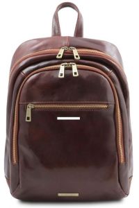 Τσάντα Πλάτης Δερμάτινη Perth Tuscany Leather TL142049 Καφέ