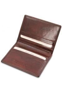 Δερμάτινη θήκη για Επαγγελματικές / Πιστωτικές κάρτες Tuscany Leather TL142063 Καφέ