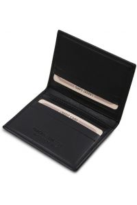 Δερμάτινη θήκη για Επαγγελματικές / Πιστωτικές κάρτες Tuscany Leather TL142063 Μαύρο