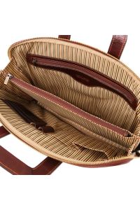 Επαγγελματική Τσάντα Δερμάτινη Caserta Tuscany Leather TL142070 Καφέ
