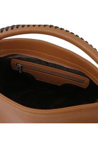 Γυναικεία Τσάντα Δερμάτινη Tuscany Leather TL142087 Κονιάκ