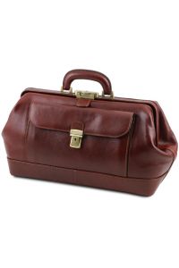 Ιατρική Τσάντα Δερμάτινη Bernini Tuscany Leather TL142089 Καφέ