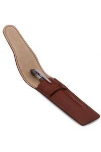 Δερμάτινη θήκη μονή για στυλό / πένα Tuscany Leather TL142131 Καφέ
