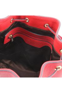 Γυναικεία Τσάντα Δερμάτινη Tuscany Leather TL142146 Κόκκινο lipstick