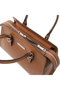 Γυναικεία Τσάντα Δερμάτινη Tuscany Leather TL142147 Κονιάκ