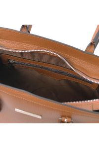 Γυναικεία Τσάντα Δερμάτινη Tuscany Leather TL142147 Κονιάκ