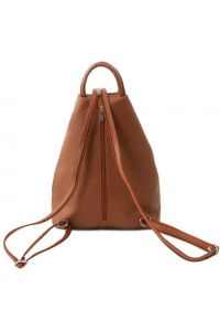Γυναικείο Τσαντάκι Δερμάτινο Shanghai Tuscany Leather TL141881 Κονιάκ