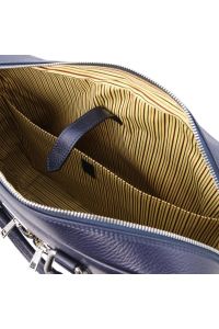 Τσάντα Laptop Δερμάτινη Treviso 17 ίντσες Tuscany Leather TL141986 Μπλε σκούρο