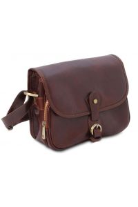 Γυναικεία Τσάντα Ώμου Δερμάτινη Alessia Tuscany Leather TL142020 Καφέ