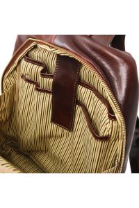 Τσάντα Πλάτης Δερμάτινη Perth Tuscany Leather TL142049 Καφέ