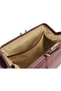 Ιατρική Τσάντα Δερμάτινη Bernini Tuscany Leather TL142089 Καφέ