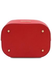 Γυναικεία Τσάντα Δερμάτινη Tuscany Leather TL142146 Κόκκινο lipstick