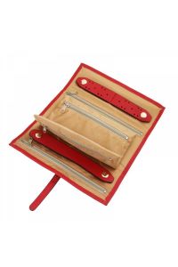 Δερμάτινη θήκη για Κοσμήματα Tuscany Leather TL142193 Κόκκινο lipstick