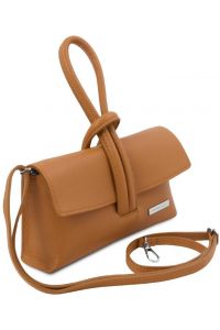 Γυναικείο Τσαντάκι Δερμάτινο Tuscany Leather TL141990 Κονιάκ