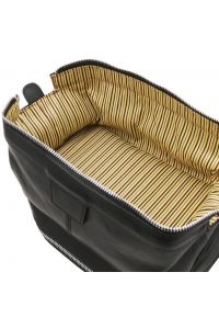 Θήκη Τσαντάκι Καλλυντικών Δερμάτινο Jacob Tuscany Leather TL142204 Μαύρο