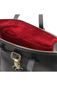 Γυναικεία Τσάντα Πλάτης & Ώμου Δερμάτινη Tuscany Leather TL142211 Μαύρο