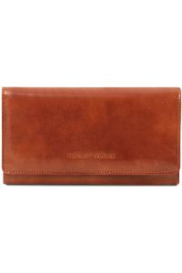 Γυναικείο Πορτοφόλι Δερμάτινο Tuscany Leather TL140787 Καφέ