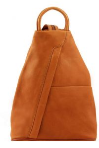 Γυναικείο Τσαντάκι Δερμάτινο Shanghai Tuscany Leather TL140963 Κονιάκ