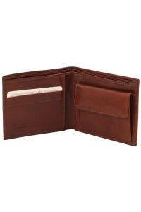 Ανδρικό Πορτοφόλι Δερμάτινο Tuscany Leather TL140761 Καφέ