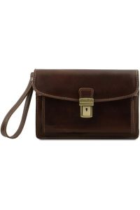 Ανδρικό Τσαντάκι Δερμάτινο Max Tuscany Leather TL8075 Καφέ Σκούρο