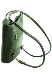 Γυναικεία Τσάντα Δερμάτινη Πλάτης & Ώμου Patty Tuscany Leather TL141497 Πράσινο