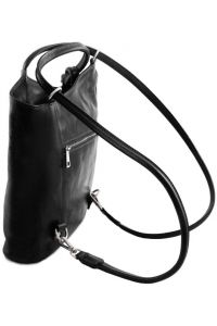 Γυναικεία Τσάντα Δερμάτινη Πλάτης & Ώμου Patty Tuscany Leather TL141497 Μαύρο