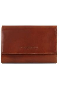 Γυναικείο Πορτοφόλι Δερμάτινο Tuscany Leather TL140796 Καφέ