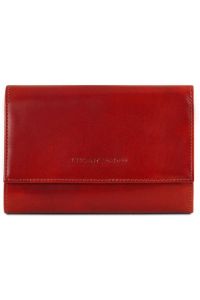 Γυναικείο Πορτοφόλι Δερμάτινο Tuscany Leather TL140796 Κόκκινο