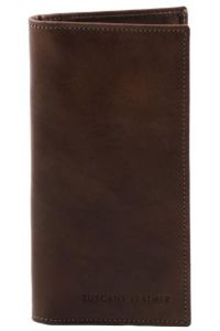 Δερμάτινο Πορτοφόλι / Θήκη Καρτών Tuscany Leather TL140784 Καφέ Σκούρο