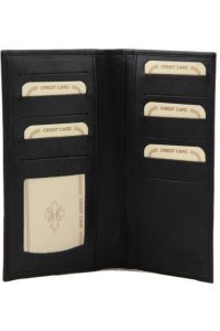 Δερμάτινο Πορτοφόλι / Θήκη Καρτών Tuscany Leather TL140784 Μαύρο