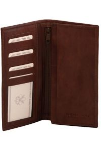 Δερμάτινο Πορτοφόλι / Θήκη Tuscany Leather TL140777 Καφέ